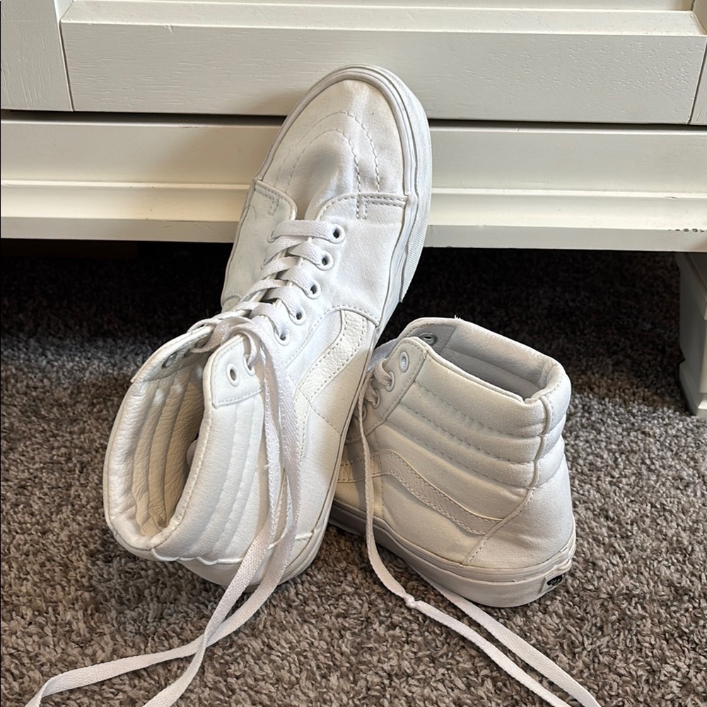 White High-Top Sneakers